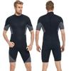 Traje de neopreno cálido de 2-3 mm para hombre, de una pieza, manga corta, shorts, traje de neopreno para exteriores, protección solar, traje de neopreno para natación