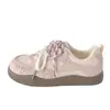Zapatillas de entrenamiento alemanas de doble tira con bloques de color estilo coreano para mujer, zapatillas casuales de malla transpirable, zapatos blancos versátiles de nicho para niñas