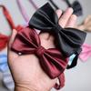 Vestido formal masculino com gravata borboleta, noivo britânico, laço de casamento, terno preto, vermelho, festa festiva, moda all-match