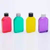 Producto Más Vendido del Fabricante: Botella Pet Transparente para Jugo Senjia Plastic de 100, 200, 300 ml con Hombro Inclinado y Tapa Plana