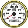 Yate Motor Marino Generador Tacómetro Pantalla Digital Tacómetro RPM 52mm 316L
