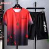 Fabricante de Origem Esportes de Verão Basquete Roupas Esportivas Masculinas Marca Trendy High Street Fino Solto Casual Trendy Roupa Esportiva Masculina