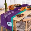 Toalha de Mesa de Halloween Transfronteiriça Criativa Novo Estilo Banner de Alto Padrão Decoração de Sala de Estar Arranjo de Festa Toalha de Mesa Bandeira Personalização