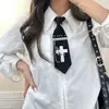 Gravata Listrada de Uniforme Escolar Estilo Japonês Jk, Decoração de Camisa Sem Gravata, Gravata Borboleta de Uniforme Dk, Acessório Versátil de Alta Qualidade
