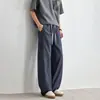 2026 Jeans Nuevos para Hombre de Corte Curvo en Mezclilla Cruda, Marca de Moda, Pantalones Geniales Estilo Americano, Pantalones Casuales, Pantalones de Pierna Ancha para Hombre