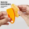 Pelador de Naranjas Plegable para el Hogar Estilo Japonés Multifunción Pelador de Uvas en un Segundo Pelador de Pomelos Cuchillo Portátil para Pelar y Quitar la Piel de Naranjas de Ombligo