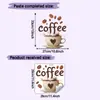 Comércio Exterior Café Slogan em Inglês Café Cozinha Decoração de Casa Adesivos de Parede Atacado Autoadesivo Transfronteiriço