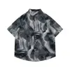 Camisas Hawaianas de Manga Corta New Retro Transfronterizas para Hombres y Mujeres, Casual Modernas Holgadas para Parejas, Camisas Florales de Playa para Vacaciones