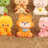 Doce Pequeños Adornos de Resina del Zodiaco Paisaje en Miniatura Adornos Creativos de Escritorio Animales Artesanías Chinas Colgantes para Coche