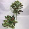 Rábanos Artificiales Verdes de 7 Ramas Transfronterizos para Separar Maceteros, Plantas en Maceta, Arreglos Florales, Muros de Plantas Verdes, Decoración de Paisajismo con Muros de Plantas Verdes