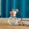 Pingente de carro, perfume, pingente de garrafa vazia de cristal, frasco de óleo essencial de aromaterapia para carro, decoração de espelho retrovisor, presente