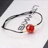 Nuevo gorro de ágata rojo natural para la melancolía, pulsera de pareja con cuentas redondas, compatible con detección, transmisión en vivo, canalización, regalo de bienestar