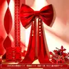 Decoração de Quarto de Casamento Sala de Estar de Casa Nova Decoração Pendurada com Laço de Casamento Cenário de Casamento Chinês Montagem de Atmosfera Suprimentos de Casamento