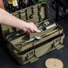 Caja de Almacenamiento de Herramientas para Exterior con Gran Capacidad y Caja de Almacenamiento Multifuncional Conectable Caja de Almacenamiento Portátil en Capas Montada en Coche