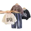 Conjunto Informal de Manga Larga para Primavera y Otoño 2026 Nuevo Estilo para Niños Pequeños, Conjunto de Dos Piezas con Sudadera con Colgante de Letra para Primavera Venta al por Mayor