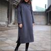 Ropa Acolchada de Algodón Gruesa Cálida Rústica Hebilla Artística Holgada Casual Chaqueta Acolchada de Algodón 3 Colores