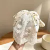 Goma para el pelo con lazo de lunares, pinza de garra de encaje para coleta, pinza de tiburón dulce para la parte trasera de la cabeza, accesorio para el pelo de alta gama