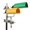 Cowbell Bateria Instrumento de Percussão Pequeno Gong Dupla Cor Verde e Amarelo Resina de Tom Alto Peixe de Madeira Instrumento de Percussão Estilo Lp
