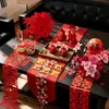 Ocasiones de Amor Decoración de Habitación de Boda Juego de Mesa de Té de Boda Mesa de Ceremonia de Té de Sala de Estar Mesa de Ambiente de Ceremonia de Banquete de Compromiso Juego Completo