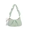 Bolso de mujer 2026 nuevo popular bolso de axila, bolso nube de alta gama, bolso pequeño cruzado de un solo hombro plisado texturizado de nicho