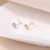 Moda Transfronteriza Europea y Americana Clavo de Nariz de Varilla S Anillo de Nariz Redondo Simple Microincrustado Circonita Perforación Decoración de Nariz para Hombres y Mujeres Tendencia Personalidad Fresca