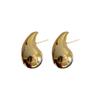 Pendientes Metálicos de Gota de Agua de Alta Gama Europeos y Americanos para Mujer, Pendientes de Personalidad de Moda y Exagerados, Elegantes Accesorios para Orejas