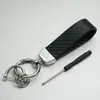 Chaveiro de carro para homens de negócios textura avançada padrão fibra de carbono chaveiro de carro elétrico logo logo logo criativo