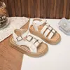 Sandálias Infantis 2026 Verão Novo Sapatos Romanos com Solado Grosso para Crianças Maiores, Antiderrapantes com Solado Macio, Modernos, para Praia