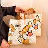 Ropa de Celebridad de Internet Bolso de Mano Estampado de Dibujos Animados a Doble Cara Bolsa de Regalo de Centro Comercial Bolso de Mano de Plástico de Tienda de Ropa con Logotipo Impreso