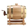 Barril de Roble Rojo de 1.5L Barril de Roble para Vino Tinto Barril de Madera para Cerveza Casera Barril de Madera Maciza Barril de Roble para Whisky Vino Tinto