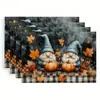 Jogos Americanos de Natal Novos Jogos Americanos Estampados em Linho Decoração de Festa de Feriado Transfronteiriça Jogos de Mesa Isolados Anti-Manchas