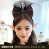 Accesorios para el Cabello de Halloween Transfronterizos Diadema Calabaza Murciélago Araña Sombrero de Mago Diadema de Malla Puesto del Mercado Nocturno Diadema Luminosa