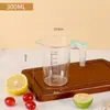 Nuevo producto Taza medidora de PC doble escala de plástico acrílico hervidor medidor duradero y práctico engrosado resistente a altas temperaturas utensilios para tienda de té con leche