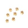 Bolsa de oro de 14K color fuerte incrustada con circonita estrella de cinco puntas encaje hueco cuentas pulsera de cuentas hecha a mano DIY accesorios de joyería