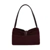 Bolso Tote Retro de Bloques de Color Gamuza Estilo Coreano para Mujer Otoño/Invierno 2026 Nuevo de Gran Capacidad para Viajes Diarios de un Solo Hombro Cruzado