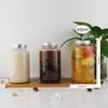 Botella desechable transparente para té con leche Botella PET gorda en forma de U Empaque para llevar Botella de jugo de plástico creativa网红 fábrica