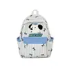 Mochila de viaje de verano de dibujos animados muy elegante y linda con un diseño de gatita Kitty Cat con temática de bosque, fresco y femenino