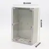 Caja de conexiones impermeable directa M1 tapa transparente caja de plástico ABS IP65 Caja impermeable carcasa de cableado caja de terminales