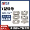 Tuerca Tipo T Estándar Europeo, Tuerca Deslizante Estándar Europeo, Tuerca de Bola, Tuerca de Resorte, Accesorios para Perfiles de Aluminio Industriales, Roscado