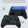 Controlador de juego de Switch de silicona, edición de macros con detección de movimiento, juegos para PC y móviles, retroalimentación de vibración, NFC
