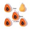 Brinquedos de Frutas e Comida 3D Coloridos DIY Criativos Feitos à Mão Acessórios para Presilha de Cabelo com Cola de Creme Peças de Resina Venda por Atacado