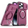 A Nova Capa Lingke é Adequada para Celulares Apple Ip 14Pro, com Janela de Deslizar Recém-Atualizada, Suporte em Anel, e Recursos Anti-Queda e à Prova de Choque