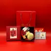 Nuevo Colgante Llavero Bolsa de la Suerte de Oro Puro 999 Encanto Versátil para Teléfono Adorno Atrae Riqueza Regalo Navideño para Amigos