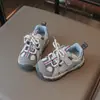 Zapatos tipo 'Dad Shoes' para Niña Pequeña, Zapatos de Caminar Antideslizantes para Exteriores, Nuevo Estilo Otoño, Zapatos Deportivos Ligeros y Transpirables para Niños, Zapatos Casuales