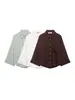 Para Comércio Exterior Transfronteiriço 2026 Primavera/Verão Mais Vendido Estilo Francês Europeu e Americano Versátil Casual Solto Manga Larga Camisa para o Dia a Dia