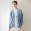 Capa Cárdigan de Hilo Floral Suelto para Mujer Kangbaolai Otoño/Invierno Nuevo Estilo 75% Cachemir 25% Seda de Morera