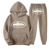 Sudadera con Estampado de Patrón de Prisión Demoníaca Clint419 Europeo y Americano Conjunto de Forro Polar para Hombre Venta al por Mayor Suelto Estilo Nuevo