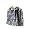 Otoño e Invierno 2024 Nuevo Comercio Exterior Chaqueta Tie Dye de un Solo Botón para Hombre Casual Suelta Talla Grande Solapa