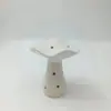 Adornos de Hongo de Cerámica Blanca Más Vendidos para Comercio Exterior, Disponibles en Varios Tamaños, Huecos y Translúcidos, Decoraciones Creativas Multifuncionales para el Hogar
