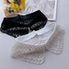 Cuello de Organza Bordado con Perlas, Cuello Desmontable con Botones, Vestido Camisa Versátil para Mujer con Cuello de Encaje, Exclusivamente para Venta al por Mayor en Comercio Electrónico